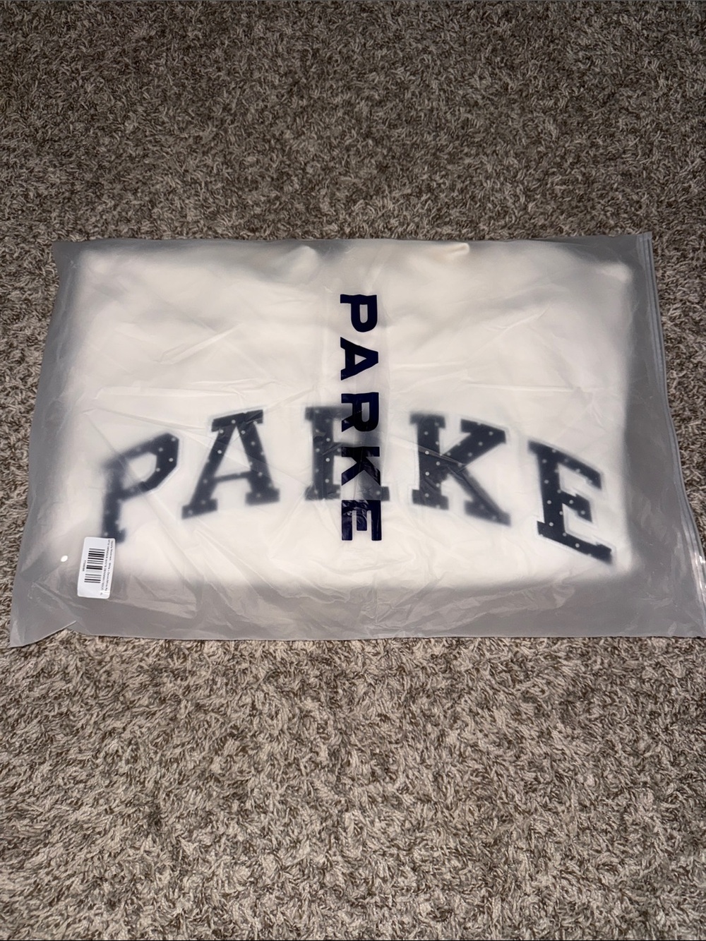 PARKE - Polka Dot Letter Varsity Mockneck - NEW IN BAG - Picture 2 of 5